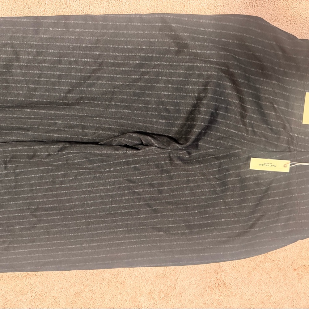 Max Studio High Rise Full Length Wide Leg Sailor Pants - Picture 4 of 7